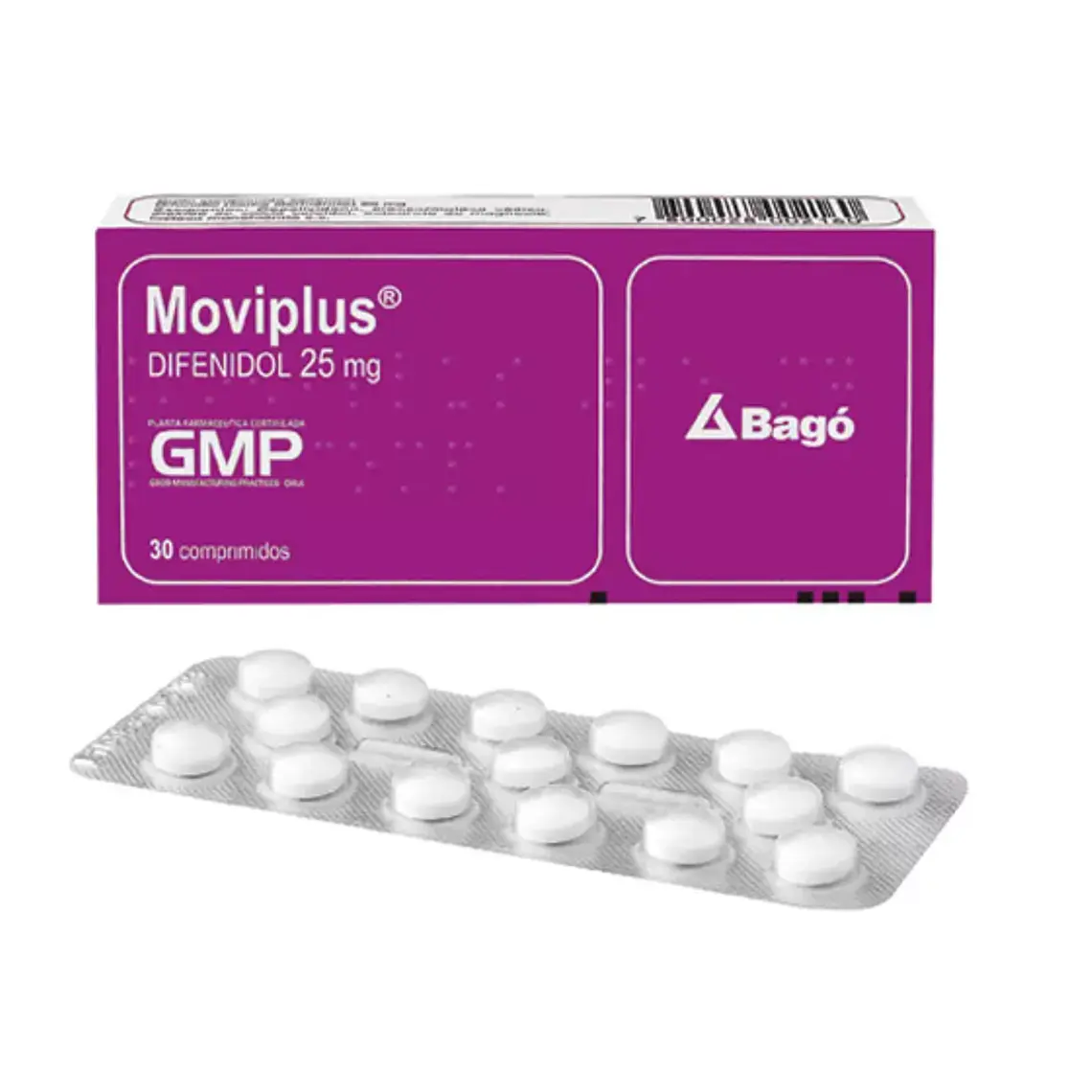 Moviplus Difenidol 25 mg 30 Comprimidos. 1