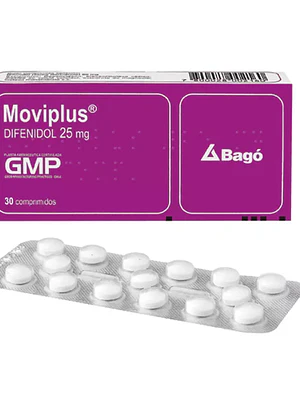 Moviplus Difenidol 25 mg 30 Comprimidos.
