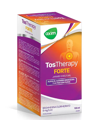 TosTherapy Forte Bromhexina 8 mg/ 5 ml Jarabe 120 ml.