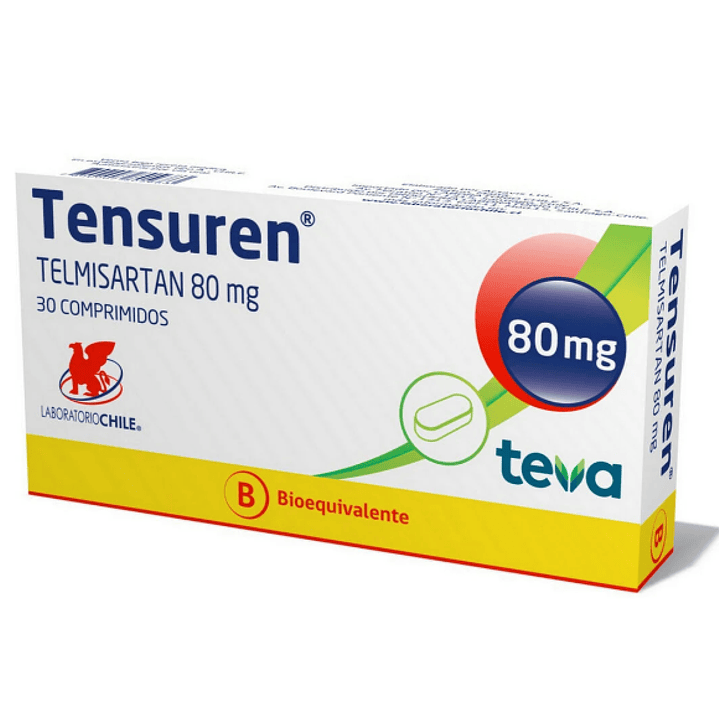 Tensuren (B) Telmisartán 80 mg 30 Comprimidos. 1