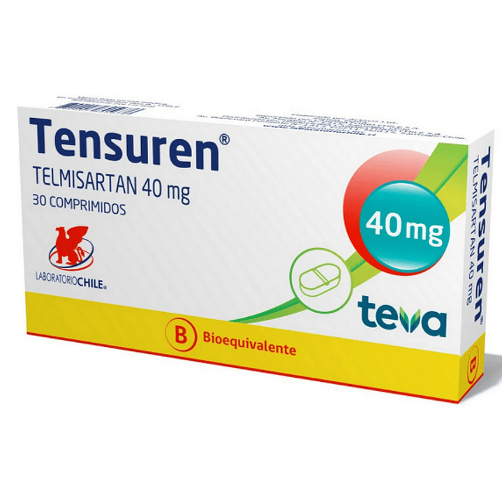 Tensuren (B) Telmisartán 40 mg 30 Comprimidos. 1