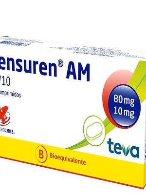 Tensuren AM (B) Telmisartán, Amlodipino 80/10 mg 30 Comprimidos.