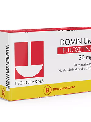Dominium (B) Fluoxetina 20 mg 30 Comprimidos.