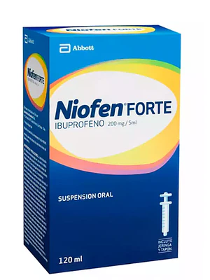 Niofen Forte Ibuprofeno  200 mg / 5 ml  Suspensión oral 120 ml.
