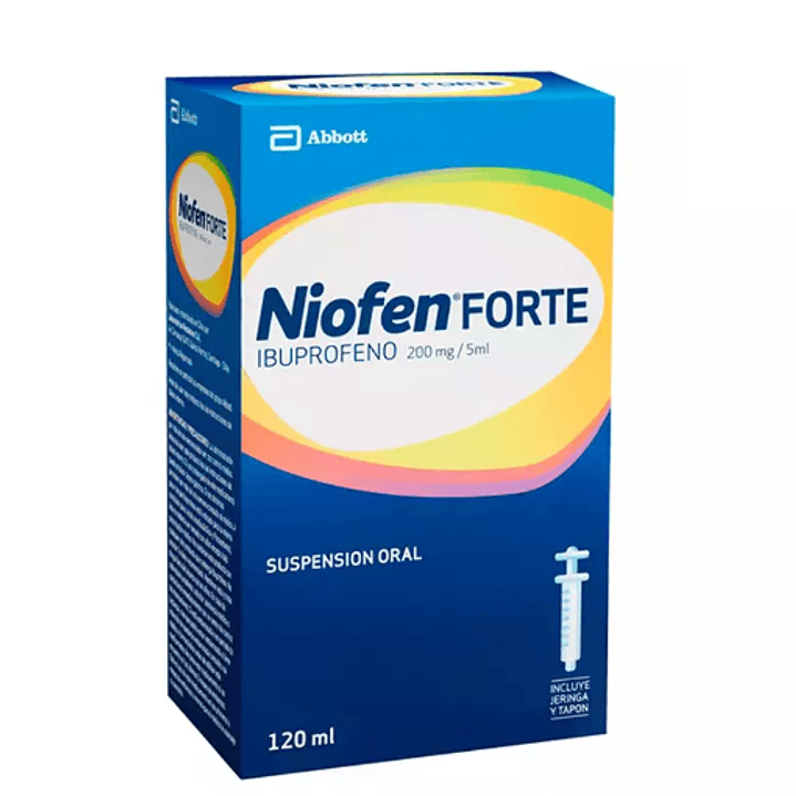 Niofen Forte Ibuprofeno  200 mg / 5 ml  Suspensión oral 120 ml. 1