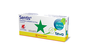 Sentis (B) Fentermina 18,75 mg 30 Cápsulas. (Disponible sólo para compra en Local)