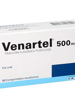 Venartel Diosmina, Flavonoides 500 mg 60 Comprimidos.