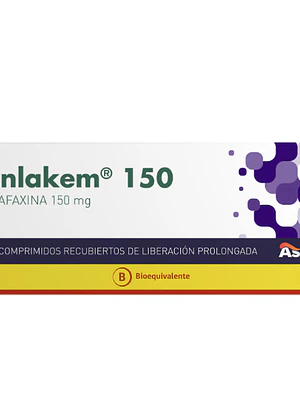 Venlakem (B) Venlafaxina 150 mg 30 Comprimidos.