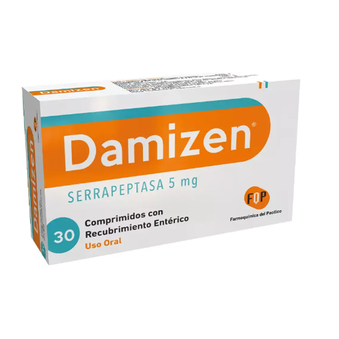 Damizen Serrapeptasa 5 mg 30 Comprimidos recubiertos. 1