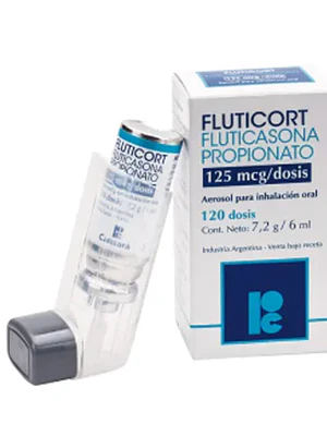 Fluticort  Fluticasona 125 mcg Inhalador 120 Dosis,