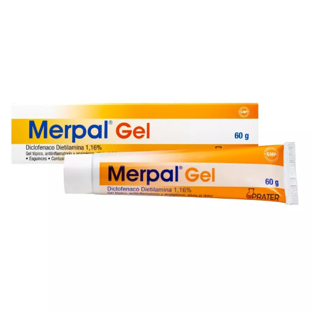 Merpal Gel Diclofenaco sódico  1% 60 g. 1
