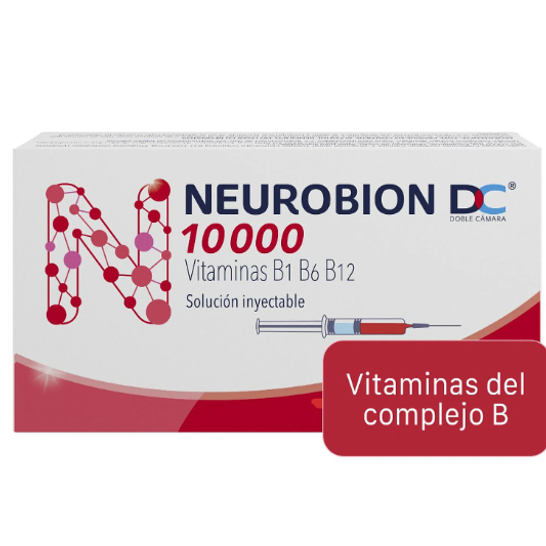 Neurobion DC 10000 U.I. B1,B6,B12  Solución inyectable 3 Jeringas. 1
