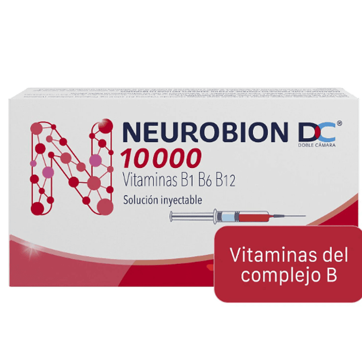 Neurobion DC 10000 U.I. B1,B6,B12  Solución inyectable 3 Jeringas. 1