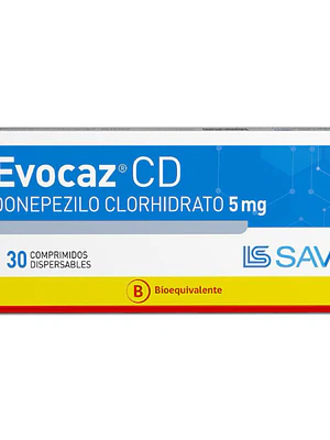 Evocaz CD (B) Donepezilo 5 mg 30 Comprimidos dispersables.