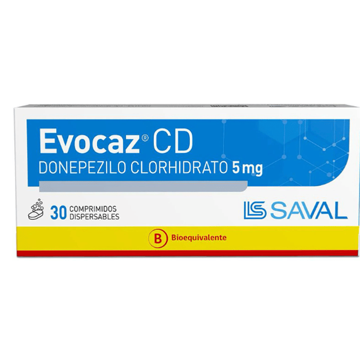 Evocaz CD (B) Donepezilo 5 mg 30 Comprimidos dispersables. 1