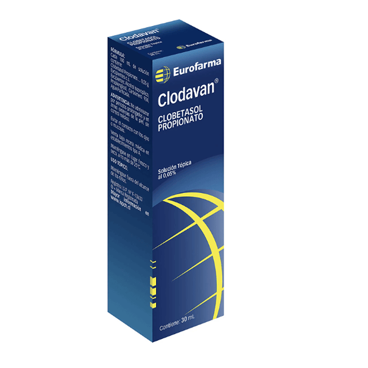 Clodavan Clobetasol 0,05 % Solución tópica 30 ml. 1