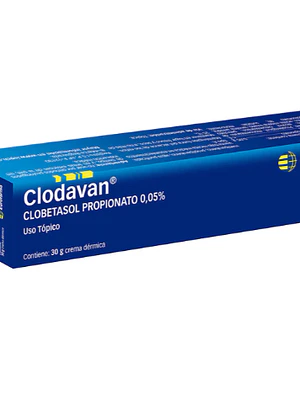 Clodavan Clobetasol propionato 0,05% Crema tópica 30 g.