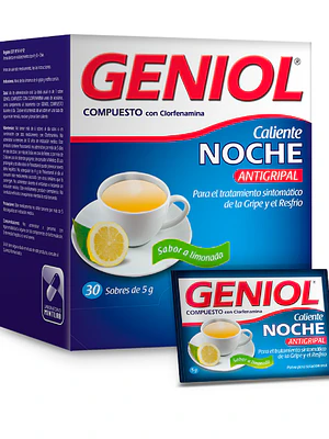 Geniol Caliente noche 30 sobres.
