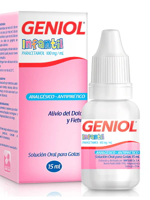 Geniol Infantil Paracetamol 100 mg / ml 15 ml.