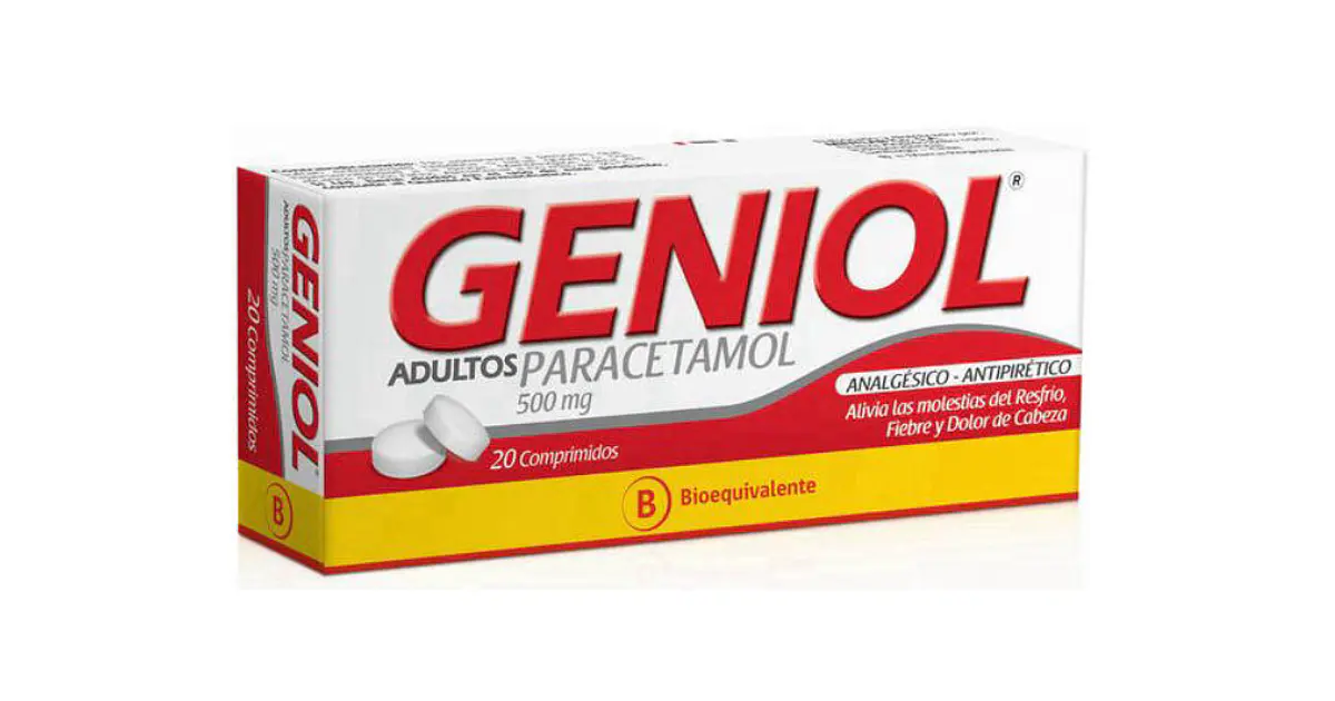 Geniol Adl comprimidos 500 mg por 20