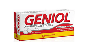 Geniol Adultos (B) Paracetamol 500 mg 20 Comprimidos.