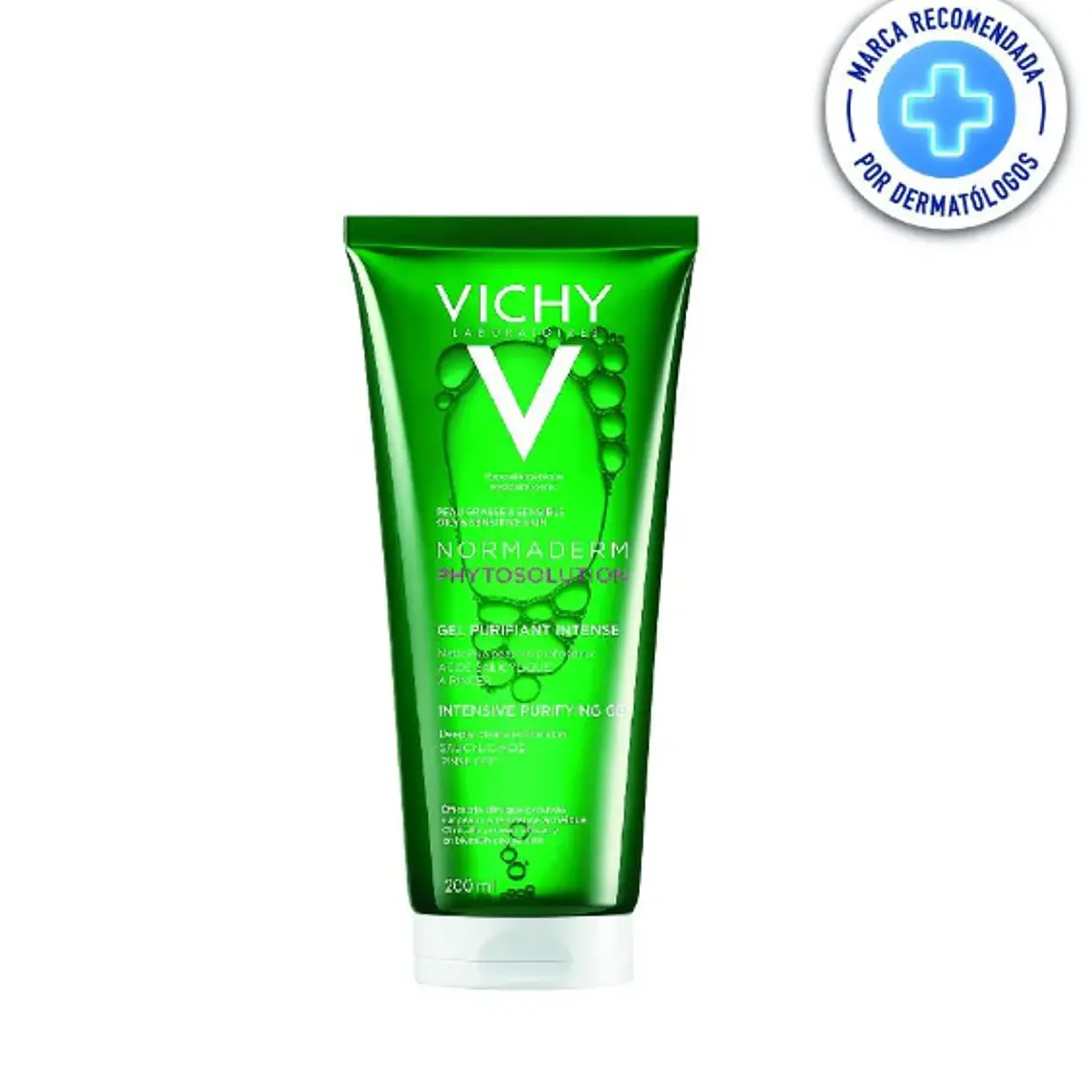 Normaderm Gel Limpiador Purificante Intenso por 200  ml Vichy 1