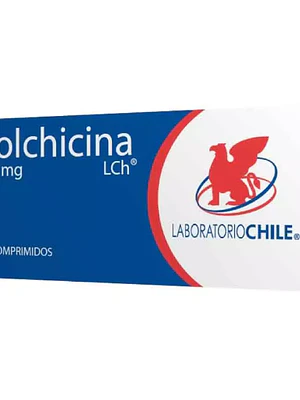 Colchicina 0,5 mg 40 Comprimidos. Chile