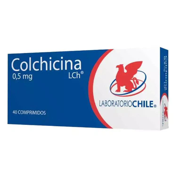 Colchicina 0,5 mg 40 Comprimidos. Chile 1