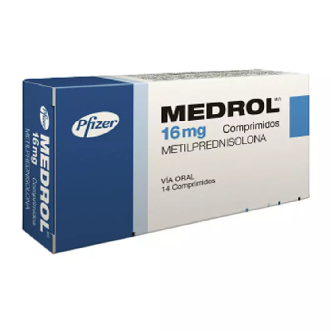 Medrol Metilprednisolona 16 mg 14 Comprimidos. 1