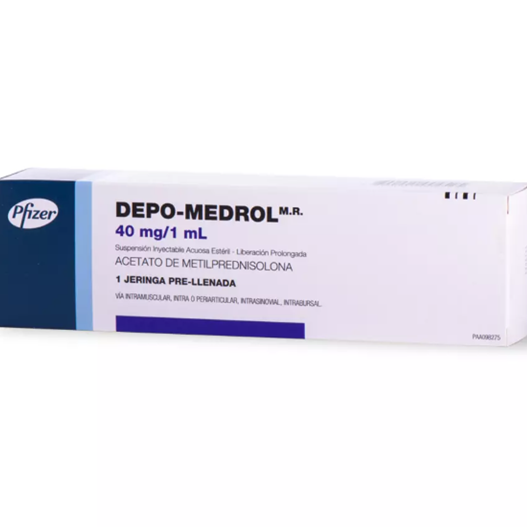 Depo-Medrol Metilprednisolona 40 mg/ml Solución inyectable 1 Jeringa prellenada. 1