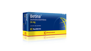 Betina (B) Betahistina 24 mg 30 Comprimidos.