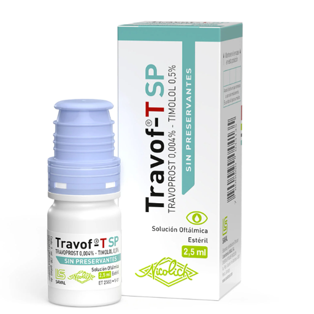 Travof-T SP Travoprost / Timolol Solución oftálmica 2,5 ml. 1