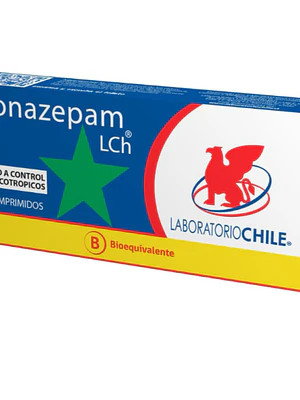 Clonazepam (B) 0,5 mg 30 Comprimidos. Medicamento controlado, venta presencial