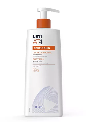 Leti AT4  Leche corporal para piel atópica  250 ml.