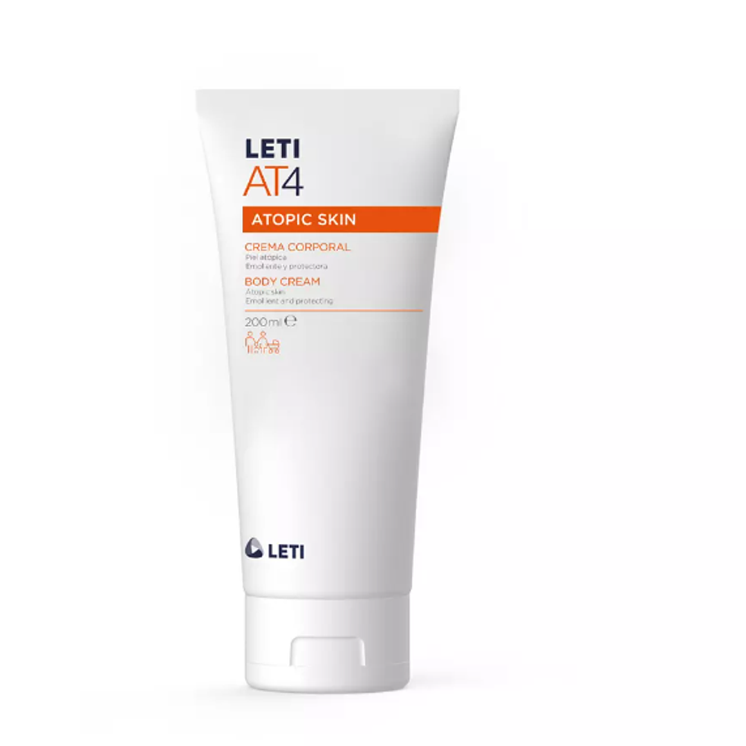 Leti AT4 Crema corporal para pieles atópicas 200 ml. 1