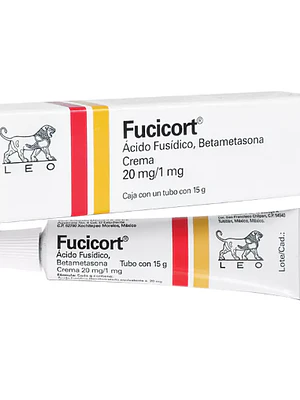 Fucicort  Ácido fusídico, Betametasona 20/1 mg Crema 15 g.
