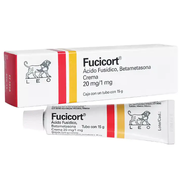 Fucicort  Ácido fusídico, Betametasona 20/1 mg Crema 15 g. 1
