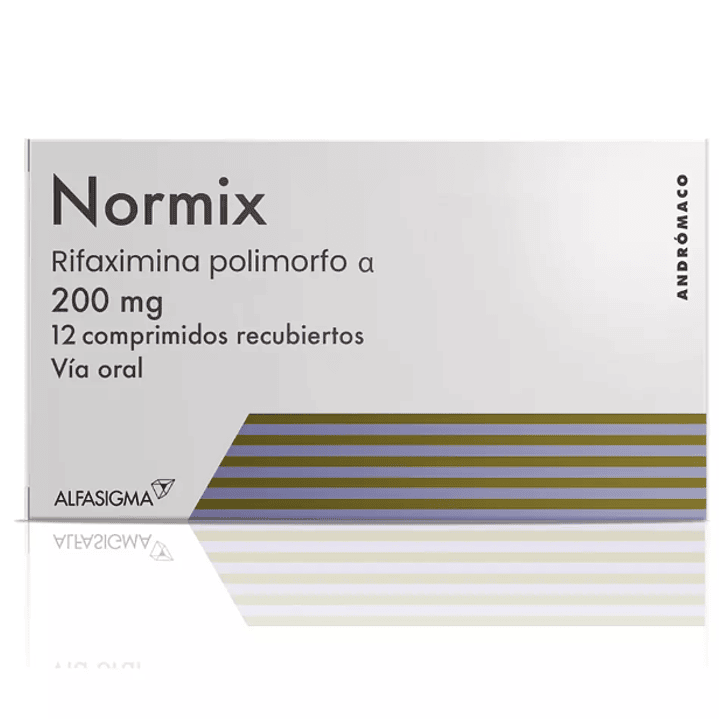 Normix Rifaximina 200 mg 12 Comprimidos recubiertos. 1