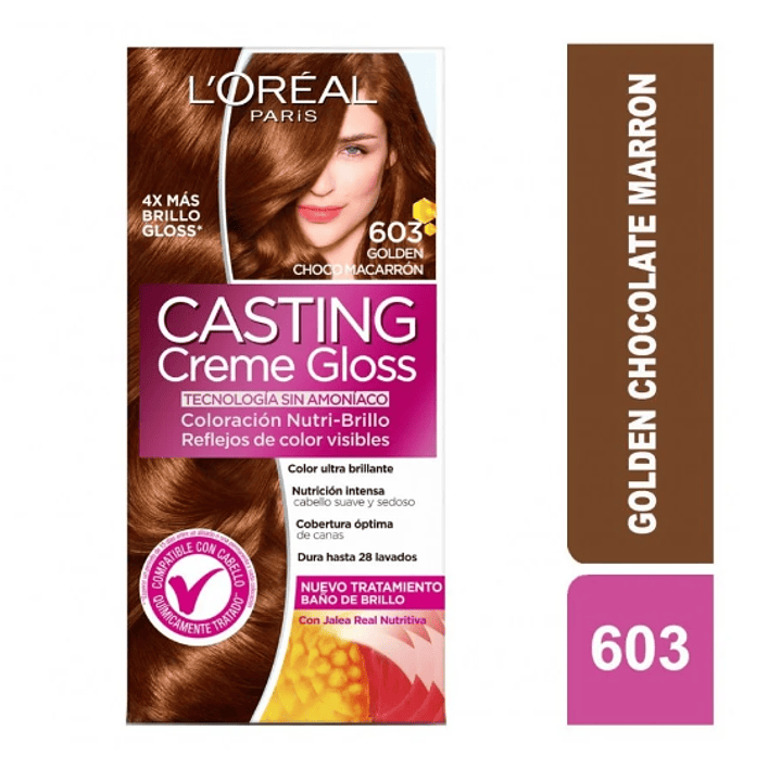 Casting Creme Gloss 603 Golden chocolate marrón Tintura 45 g. 1