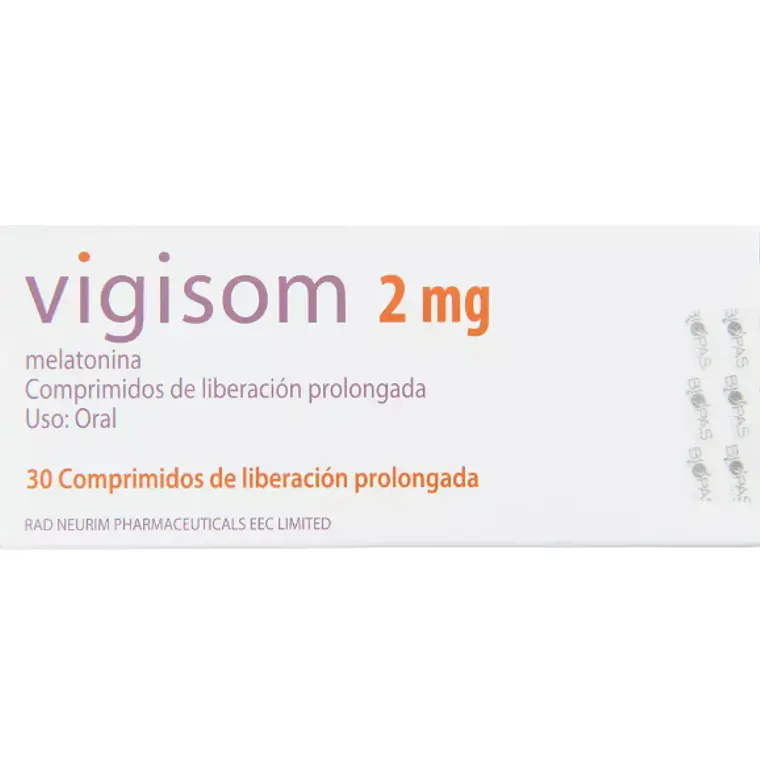 Vigisom Melatonina 2 mg 30 Comprimidos. 1