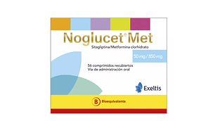 Noglucet Met (B) 50/850 mg 56 Comprimidos.