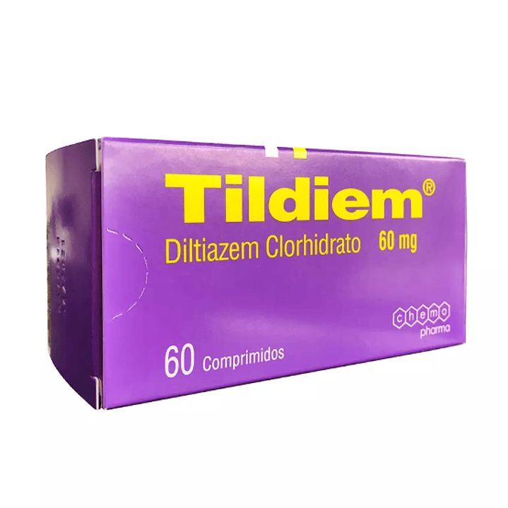 Tildiem Diltiazem 60 mg 60 Comprimidos. 1