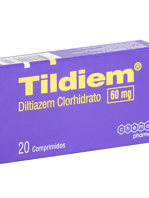Tildiem Diltiazem 60 mg 20 Comprimidos.