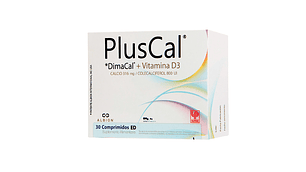 PlusCal DimaCal+Vitamina D3 30 Comprimidos.