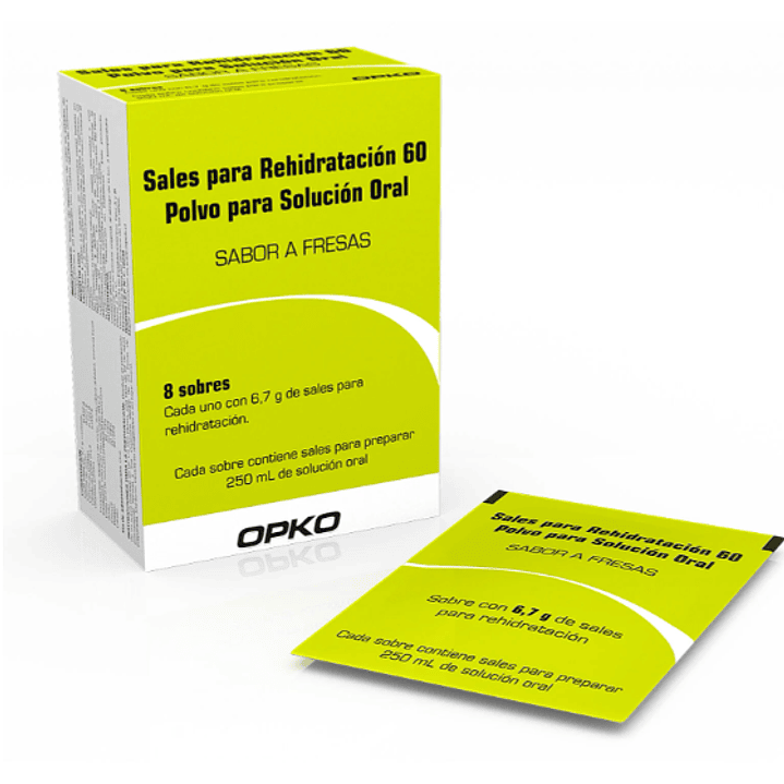 Sales para rehidratación 60 Polvo para solución oral 8 Sobres. 1