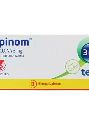 Zopinom (B) Eszopiclona 3 mg 30 Comprimidos recubiertos.
