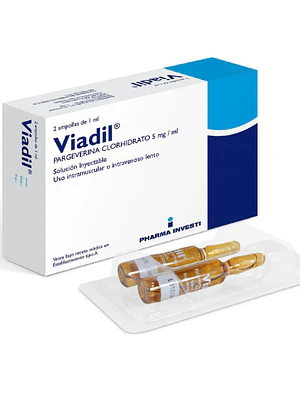 Viadil Pargeverina 5 mg/ml Solución inyectable 2 Ampollas.