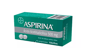 Aspirina 500 mg 40 Comprimidos.