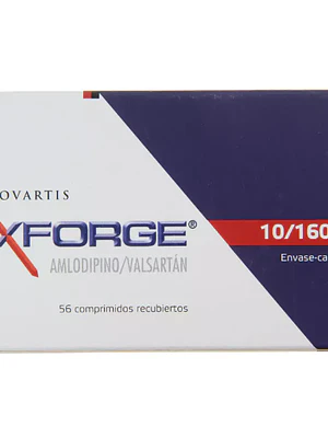 Exforge Amlodipino, Valsartán 10/160 mg 56 Comprimidos.