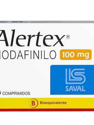 Alertex (B) Modafinilo 100 mg 30 Comprimidos.